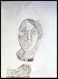 Stefano Scadati pittore - 1990 viso femminile