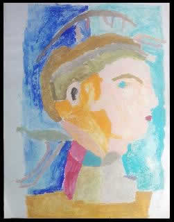 Stefano Scadati pittore - 1990 Guerriero
