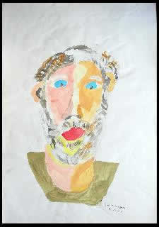 Stefano Scadati pittore - 1991 previsione Stefano anziano
