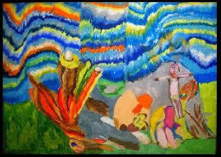Stefano Scadati pittore - 1994 La Creazione del mondo biblico
