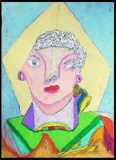 Stefano Scadati pittore - 2000 ragazzo con foulard