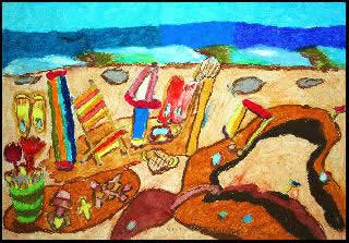Stefano Scadati pittore - 2013 giochi sulla spiaggia